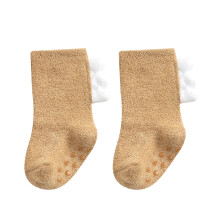 Rutschfeste, warme Babysocken mit Dinosaurier-Noppen, 3er-Pack