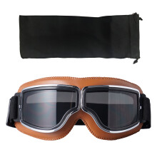 Gogle motocyklowe vintage skórzane 1 para