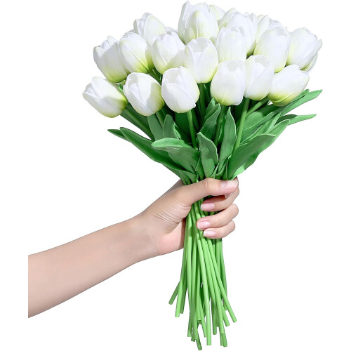 Tulipani artificiali "Real-Touch", 35 cm, 15 pezzi 2