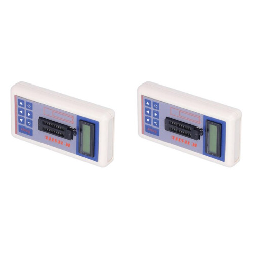 2X Integrated Circuit Tester, IC Transistor Capacitor Tester, Diode Checker Detector, with 5V 3.3V AUTO Mode,B 1