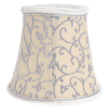 Abat-jour en tissu gris pour lampes de table et appliques murales (1 pièce)