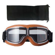 Gogle motocyklowe Vintage Leather1Para
