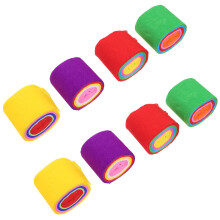 Crêpepapier slingers in diverse kleuren, 8 rollen