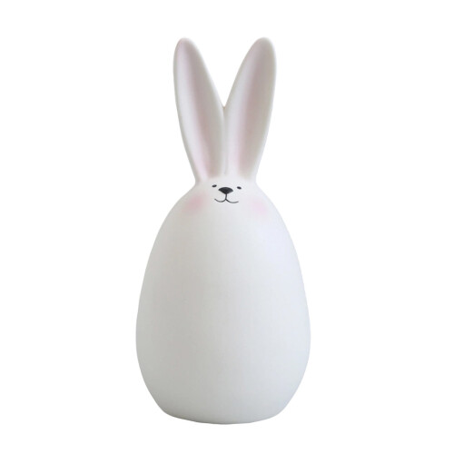 Keramik-Osterhasen-Ornament, weiß, 15 cm
