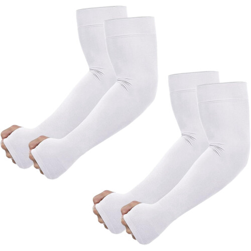 UV Protection Arm Sleeves with Thumb Hole 1 Pair