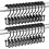 Duschvorhanghaken, rostfreies Metall, 24er-Pack, Schwarz 1