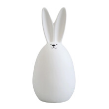Keramisch wit paashaasje ornament 15 cm