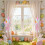 Rabbit Curtain Tiebacks Hand-Knitted Spring Decor 2PCS 6