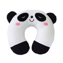 Pandaförmiges Plüsch-Nackenkissen für Reisen, geeignet für Erwachsene und Kinder