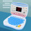 Mini Laptop Toy with LED Display Music Learning Games Blue 4