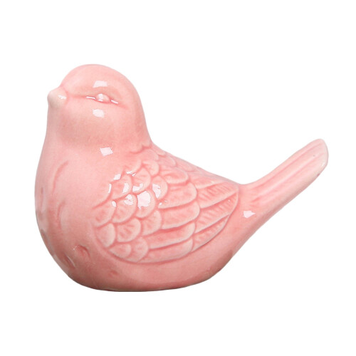 Keramik-Vogel-Toiletten-Schraubkappe, rosa