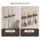 Wall Mounted Mop and Broom Organizer Gray 5