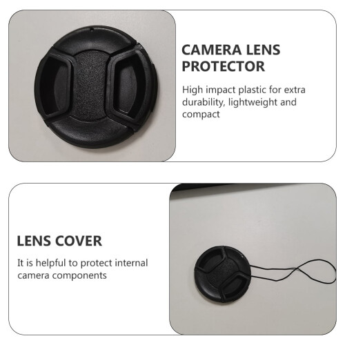 Conjunto de 4 protetores de lente de câmera com encaixe central, acessórios para câmera, 55 mm 1