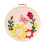 Punch Needle Embroidery Kit Flower Design 8 Inch 1