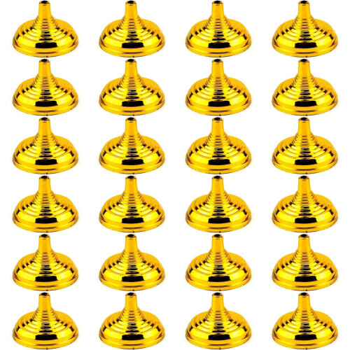 Mini-Tischflaggenständer in Gold, 24er-Packung