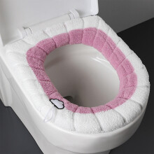 Chauffe-siège de toilette universel en tissu doux (1 pièce)