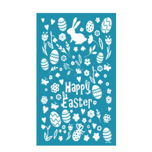 Plantilla reutilizable de serigrafía de Pascua para impresión de joyas de arcilla