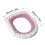 Housse de siège de toilette bicolore en maille douce avec poignée (1 pièce) 2