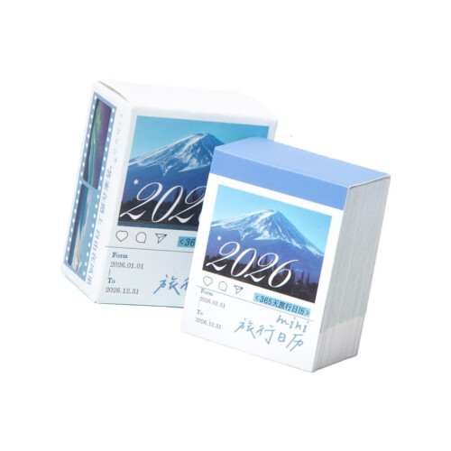 Calendrier de bureau quotidien Tiny Desk 2026 - Carnet de notes de 365 jours