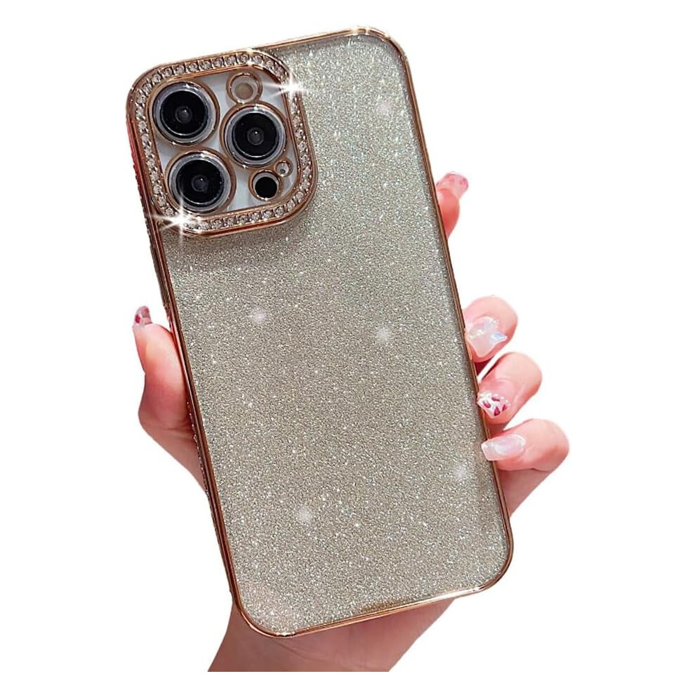 Iphone Case Crystal Rhinestone For Iphone 14 Pro Max Gold 9087558877392