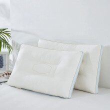 Ergonomisches Nackenstützkissen mit Baumwoll-Polyester-Bezug, 74 x 48 x 5 cm