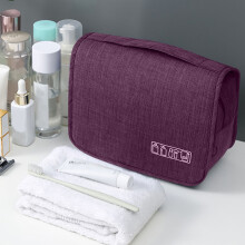 Bolsa organizadora de cosméticos para pendurar, em poliéster, 24,5 x 7,6 x 13 cm (9,65 x 3 x 5,11 polegadas), 1 unidade.