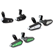 Motorcycle Frame Slider Engine Protective Guard Cover Falling Protection for Ninja500 Z500 2024 Black & Silver
