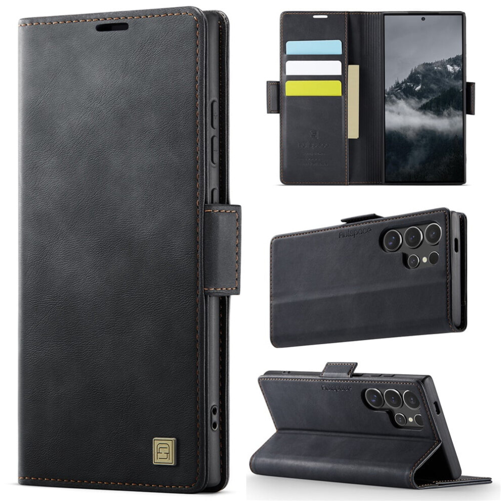 Autspace Magnetic Wallet Phone Case For Samsung Galaxy S22 9087558878887
