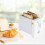 Sandwich Toaster Rechargeable Compact Breakfast Grill White 5