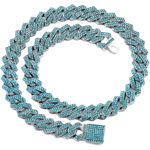 Αλυσίδα Miami Cuban Link Silver Plated 14mm