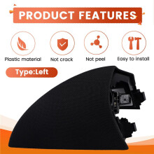 Front Driver Side Door Trim Tweeter Speaker Cover Rearview Mirror Inner Triangle Trim for Model Y 2020-2021 Left