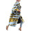 Women's Boho Floral Trench Coat Oversized Long Sleeve with 1