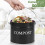 Kitchen Compost Bin Metal Countertop 0.8 Gallon with Lid 4