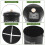 Kitchen Compost Bin Metal Countertop 0.8 Gallon with Lid 7