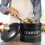 Kitchen Compost Bin Metal Countertop 0.8 Gallon with Lid 8