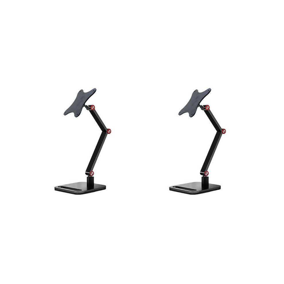 2X Monitor Stand Quick-Release Mount Aluminum Alloy Desktop Stand For 17-25 Inch Monitor Holder Support Bracket Black 6031300482504