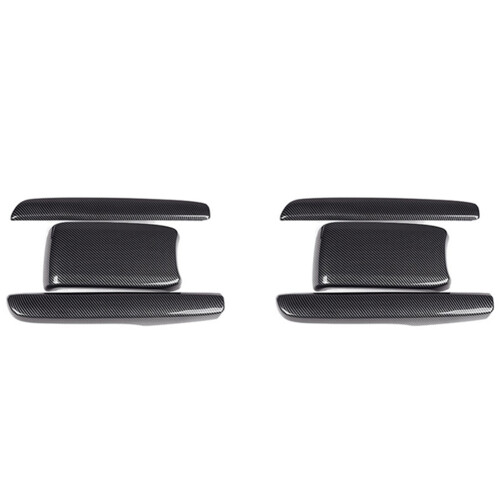 6x Armrest Box Protective Covers Carbon Fiber Car Central Armrest Decorative Modification for   10Th 2016-2019