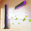 Bladeless Tower Fan Wall-Mountable Desktop 3-Speed 1