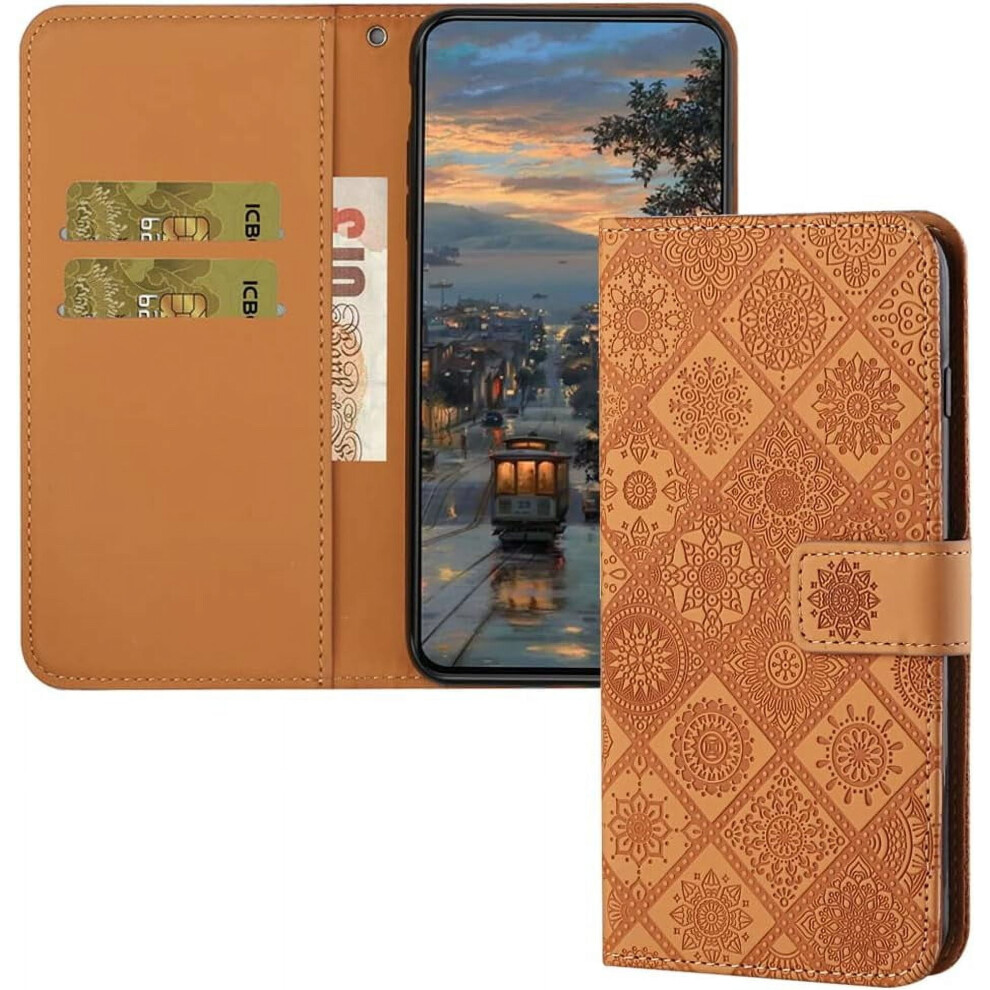 Leather Wallet Case For Samsung Galaxy A16 5G Â Brown 9101399758853