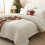 Queen Comforter Set Beige 7-Piece Luxury Bed-in-a-Bag 1
