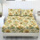 Sunflower Print Full Sheet Set Soft Stretch 3-Piece 1