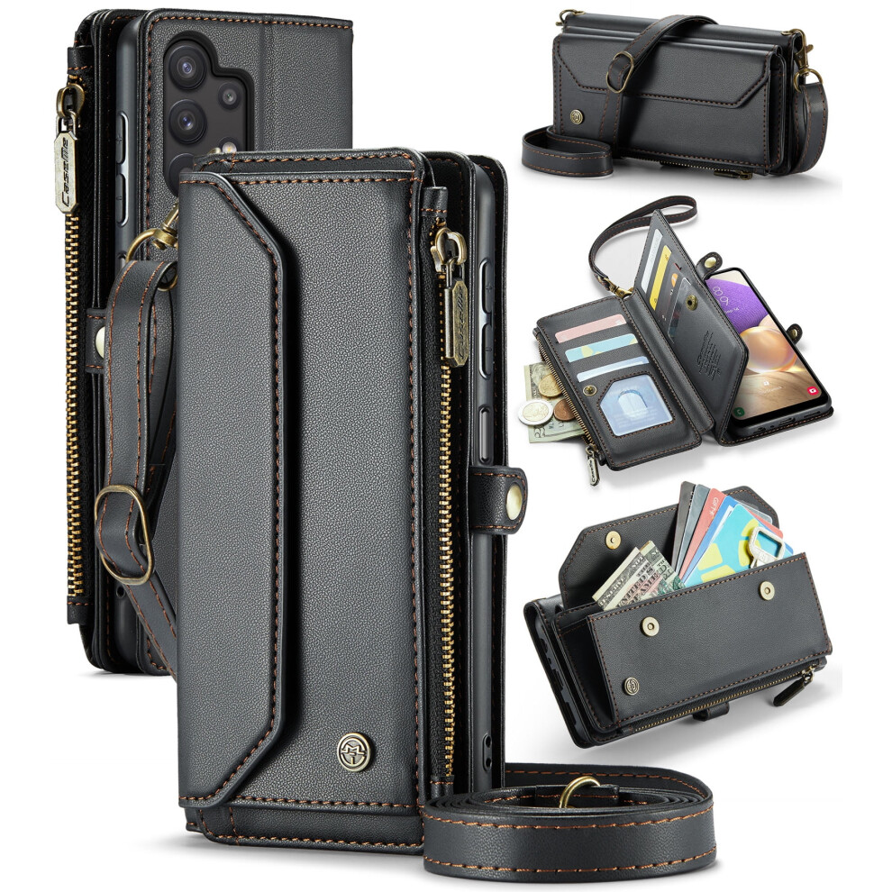 Caseme Leather Wallet Case For Samsung Galaxy A32 5G With 9558830519229