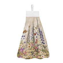 Butterfly Daisy Hanging Hand Towels 2-Pack