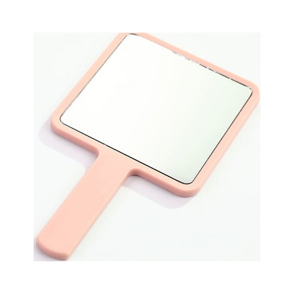 Handheld Square Makeup Mirror with Handle 1 PC