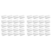 40 Stuks Touwlichtclips, Montage, Transparante, Waterdichte LED-Stripclipbeugels, Zelfklevende Wandhouder, Draadclips