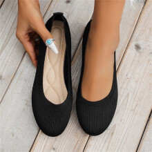 Women's round-toe flats dark blue size 8.5