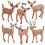 Wild Animal Toy Set White-Tailed Deer 6 pcs 1