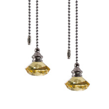 Crystal Pull Chains for Ceiling Fans and Lights 2 pcs 12