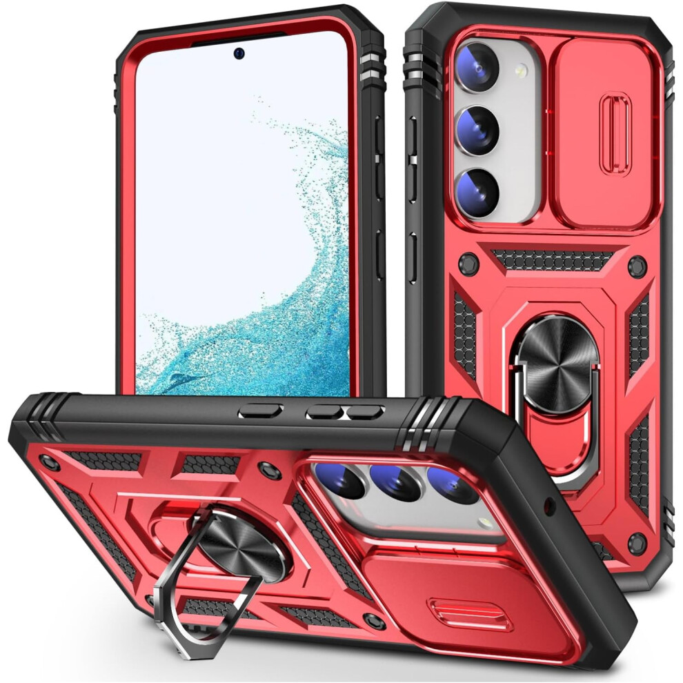 Galaxy A36 5G Magnetic Case Dual-Layer Shockproof Red/Black 9101399763390