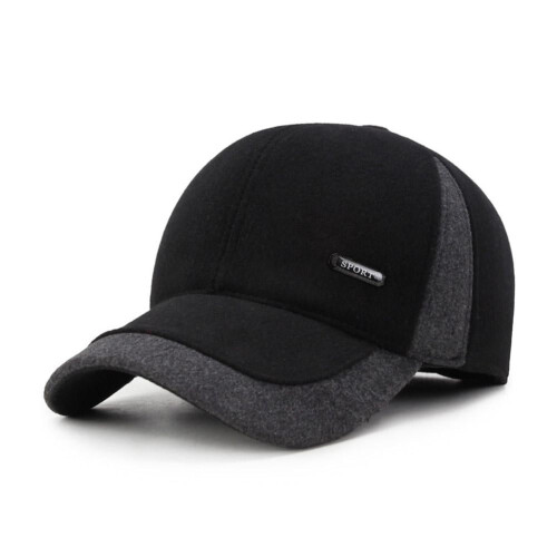 Polyester Men's Winter Baseball Cap Ear Flaps 1 PC